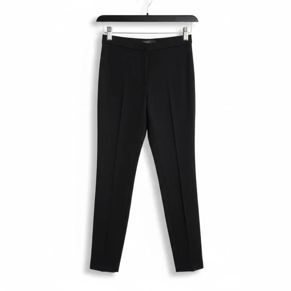 J. McLaughlin Women's Black Elastic Waist Comfort Ankle Leggings Pants Size 2 - Picture 1 of 11